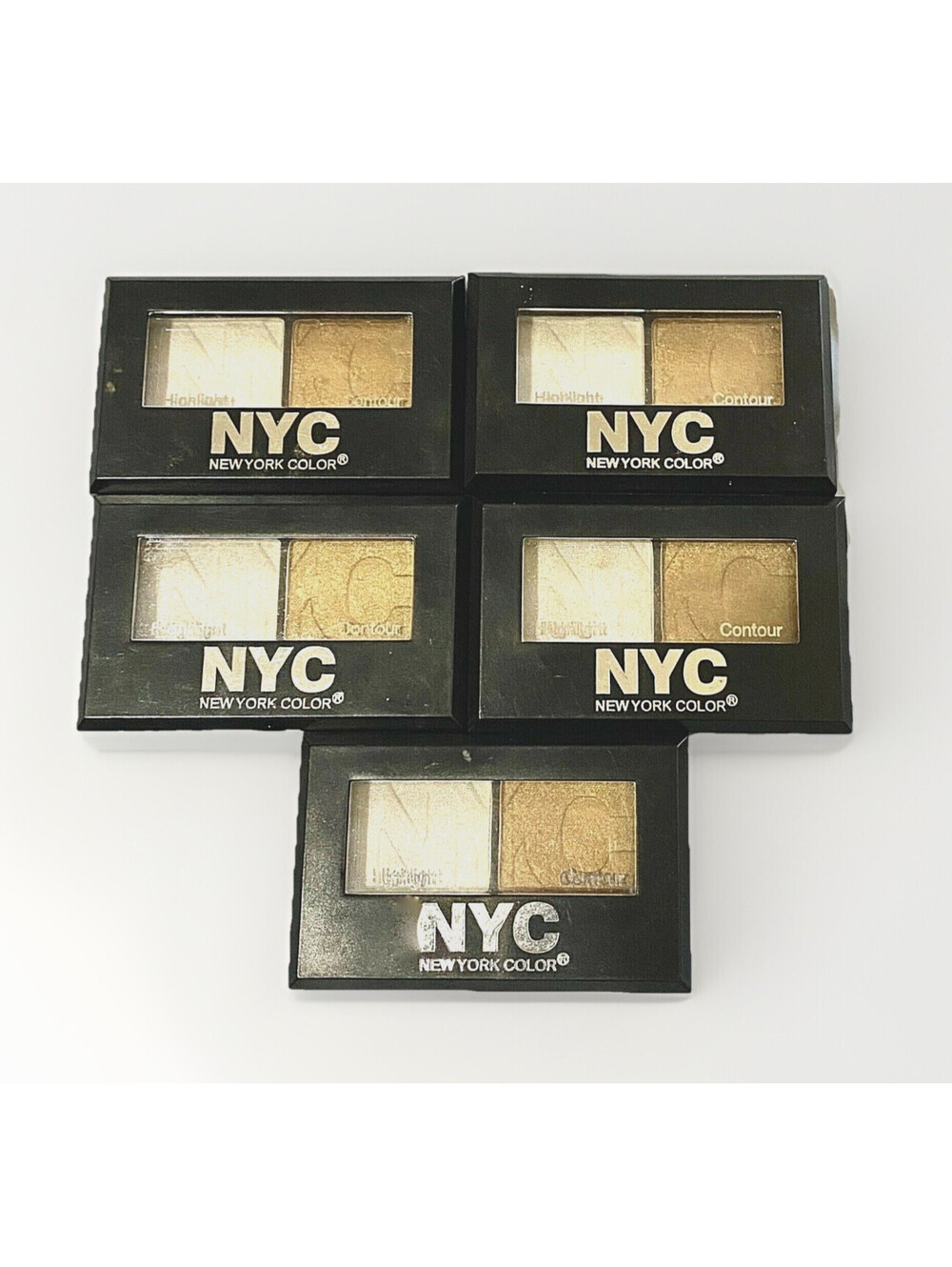 5-Pack New NYC Eye Shadow City Duet Duo 2-Color Set in 374 Heavenly (Sealed)